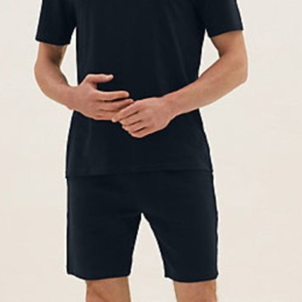 Zara Black Cotton Blend Summer Outdoor Hiking Shorts For Men's Size 30